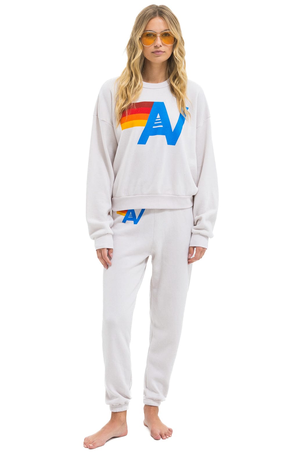 Retro LOGO SWEATPANTS - DOVE
