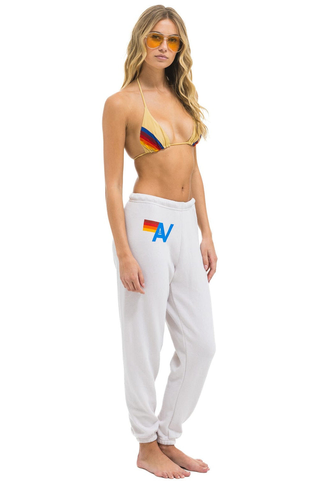 Retro LOGO SWEATPANTS - DOVE