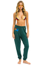 Retro LOGO SWEATPANTS - FOREST
