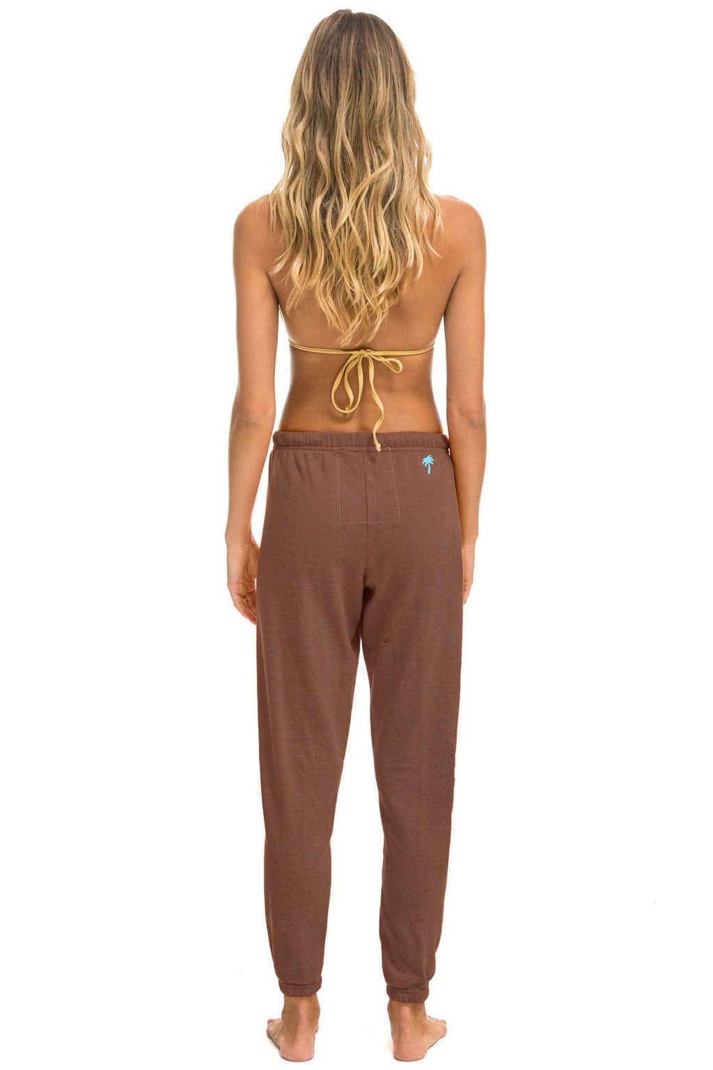 Retro PALM TREE FESTIVAL ASPEN 2025 UNISEX SWEATPANTS - BROWN