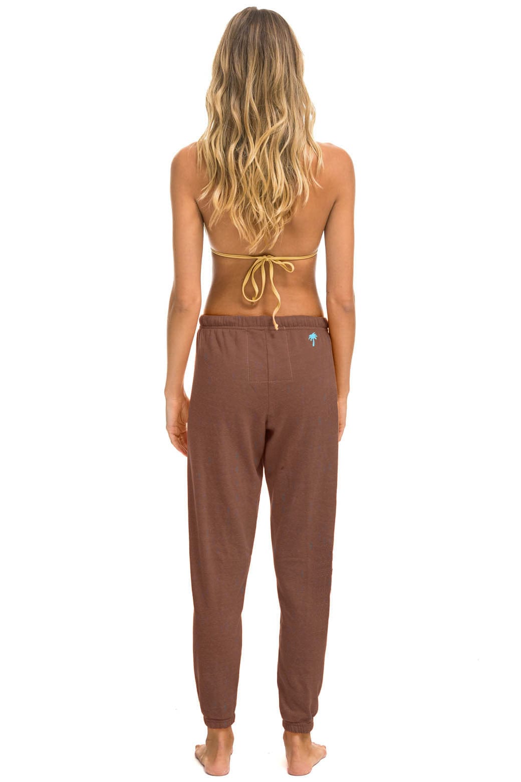 Retro PALM TREE FESTIVAL ASPEN 2025 UNISEX SWEATPANTS - BROWN