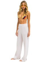 Retro WIDE LEG POCKET SWEATPANTS - DOVE