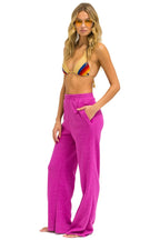 Retro WIDE LEG POCKET SWEATPANTS - MAGENTA