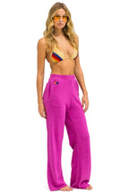 Retro WIDE LEG POCKET SWEATPANTS - MAGENTA