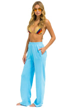Retro WIDE LEG POCKET SWEATPANTS - SKY