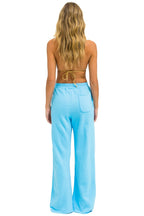 Retro WIDE LEG POCKET SWEATPANTS - SKY
