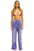 Retro ESSENTIAL WIDE LEG POCKET SWEATPANTS - FADED GRAPE