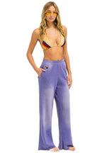 Retro ESSENTIAL WIDE LEG POCKET SWEATPANTS - FADED GRAPE