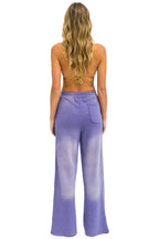 Retro ESSENTIAL WIDE LEG POCKET SWEATPANTS - FADED GRAPE