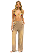 Retro ESSENTIAL WIDE LEG POCKET SWEATPANTS - FADED TAN
