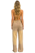 Retro ESSENTIAL WIDE LEG POCKET SWEATPANTS - FADED TAN