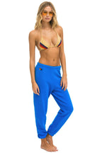 Retro 5 STRIPE SWEATPANTS - ADVENTURE BLUE RAINBOW WHITE