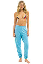 Retro 5 STRIPE SWEATPANTS - AQUA AQUA