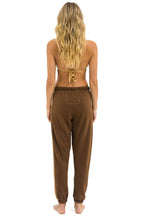 Retro 5 STRIPE SWEATPANTS - CHOCOLATE ESPRESSO