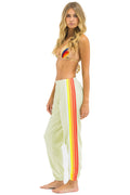 Retro 5 STRIPE SWEATPANTS - LIME CREAM WHITE NEON