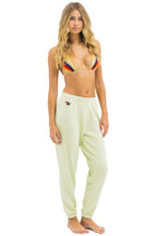 Retro 5 STRIPE SWEATPANTS - LIME CREAM WHITE NEON