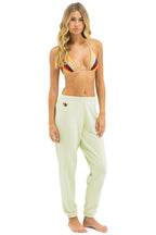 Retro 5 STRIPE SWEATPANTS - LIME CREAM SEAFOAM