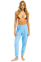 Retro 5 STRIPE SWEATPANTS - SKY RAINBOW