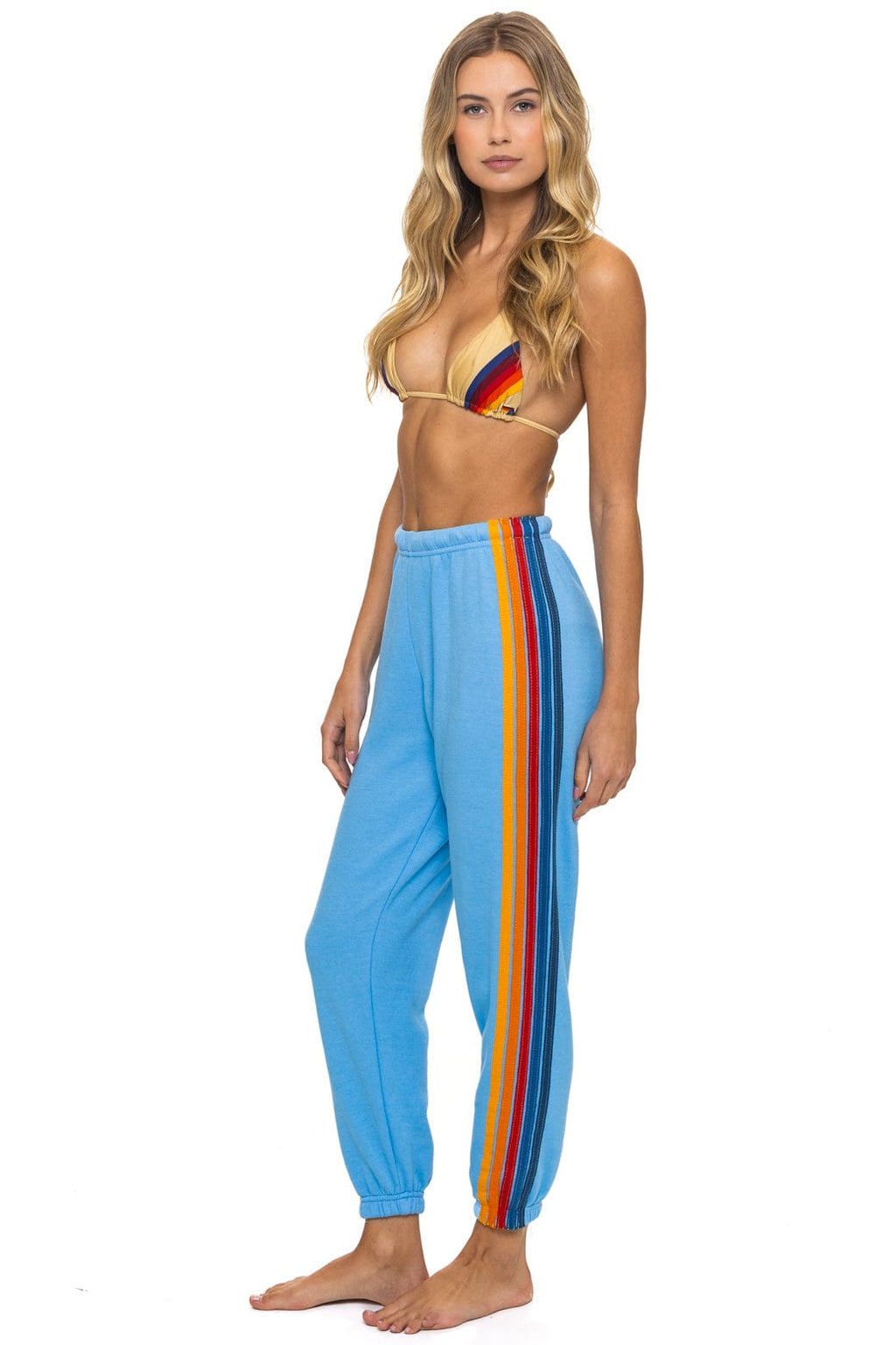 Retro 5 STRIPE SWEATPANTS - SKY