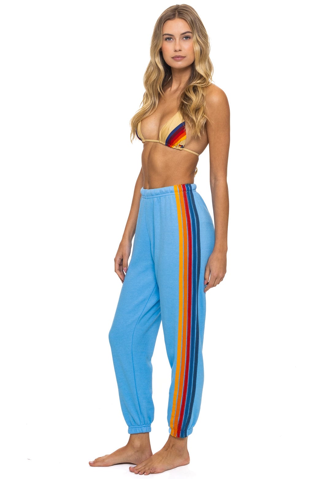 Retro 5 STRIPE SWEATPANTS - SKY