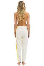 Retro 5 STRIPE SWEATPANTS - VINTAGE WHITE NEON