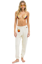 Retro SUNSET PATCH SWEATPANTS - VINTAGE WHITE
