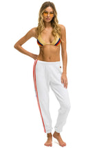 Retro STARS SWEATPANTS -WHITE USA
