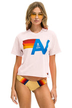 Retro LOGO BOYFRIEND TEE - LIGHT PINK