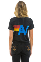 Retro NY METS AVIATOR NATION BOYFRIEND TEE - BLACK