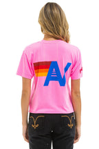 Retro PHILLIES AVIATOR NATION BOYFRIEND TEE - NEON PINK