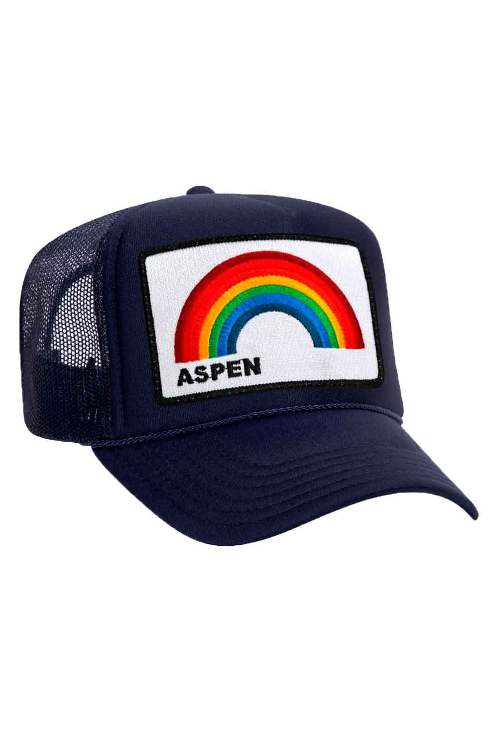 Retro ASPEN RAINBOW TRUCKER HAT
