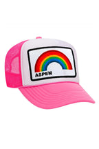 Retro ASPEN RAINBOW TRUCKER HAT