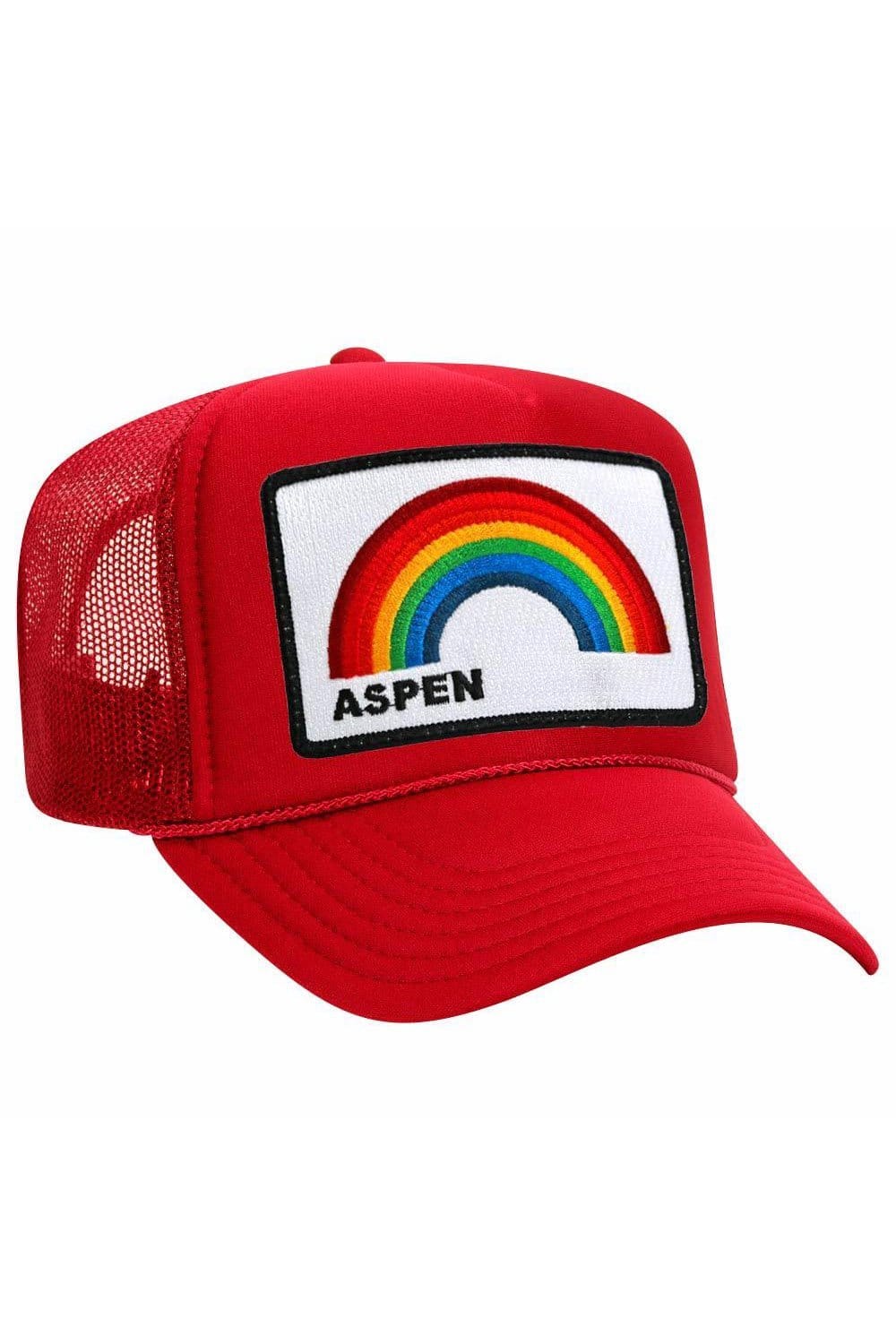 Retro ASPEN RAINBOW TRUCKER HAT