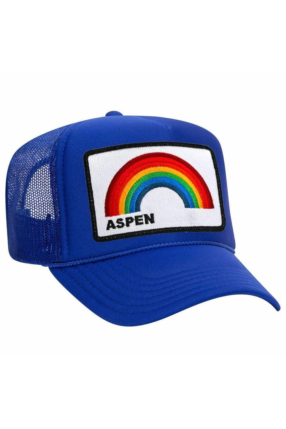 Retro ASPEN RAINBOW TRUCKER HAT