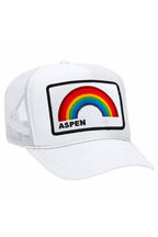 Retro ASPEN RAINBOW TRUCKER HAT