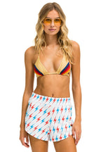 Retro AVIATOR BOLT LOUNGER SHORTS - WHITE USA