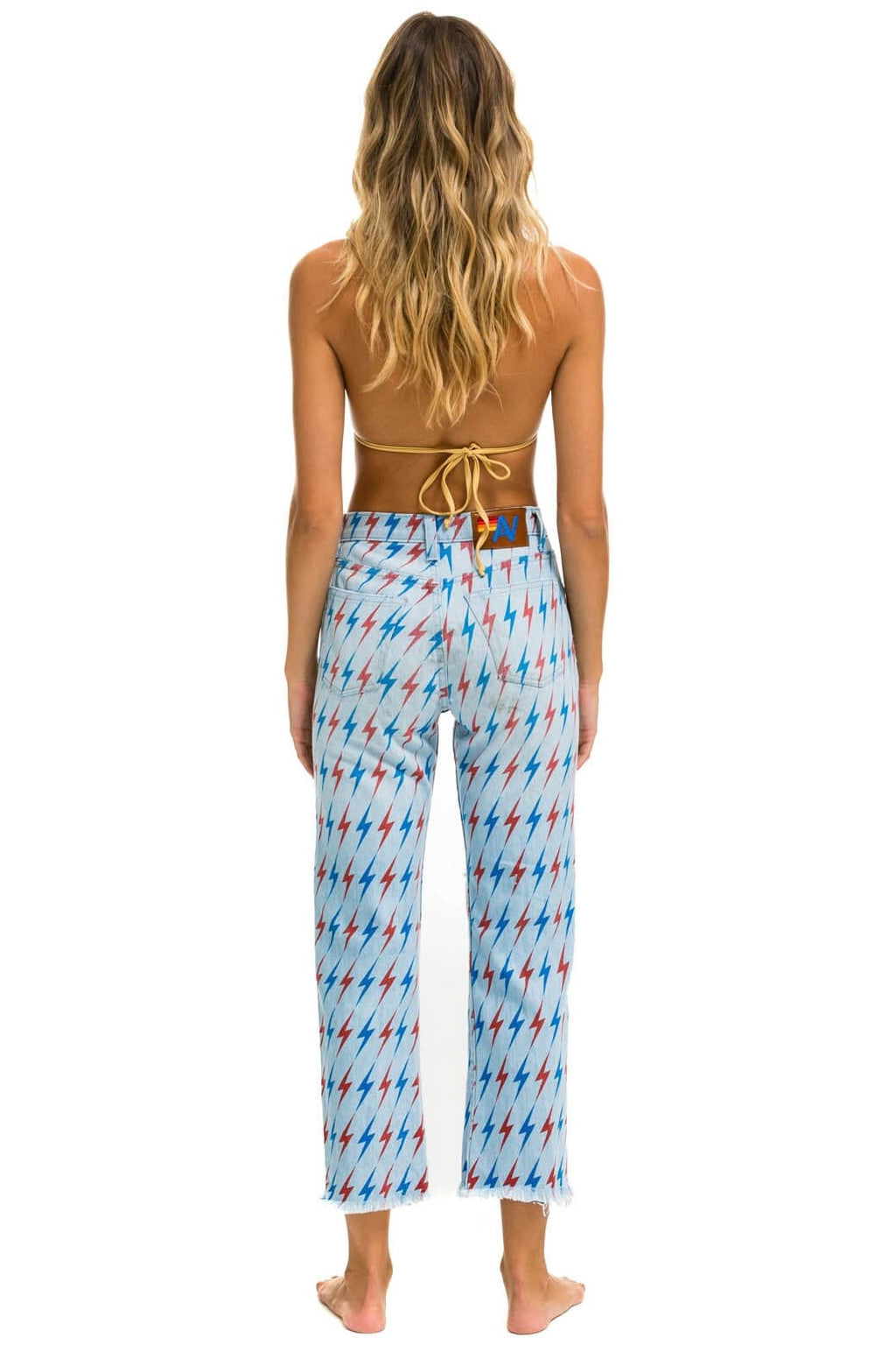 Retro AVIATOR BOLT MID RISE RELAXED SURFER JEAN - SUPER LIGHT