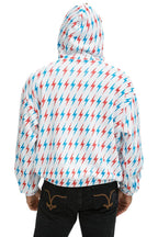 Retro AVIATOR BOLT W BOLT EMBROIDERY RELAXED PULLOVER HOODIE - WHITE USA