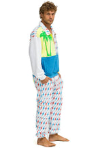 Retro AVIATOR BOLT EMBROIDERY SWEATPANTS - WHITE USA