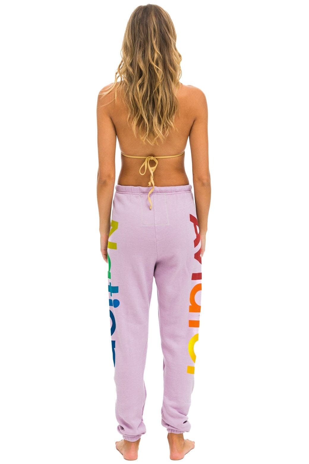 Retro AVIATOR NATION 2 SWEATPANTS - MAUVE
