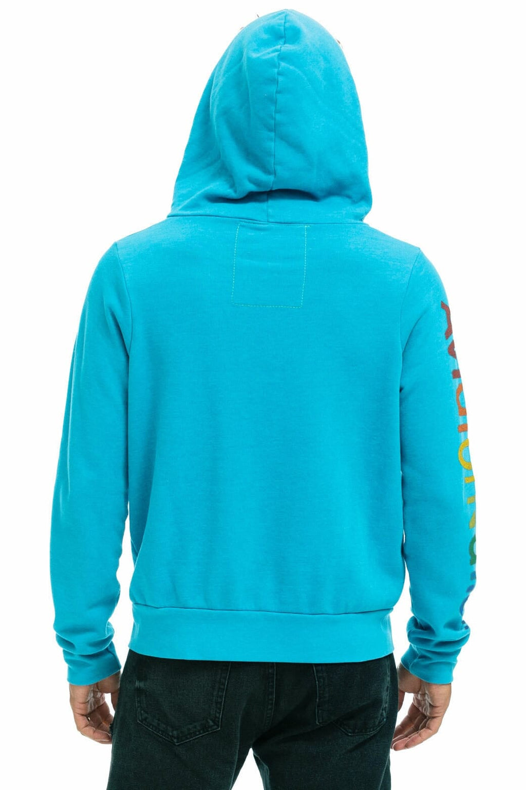 Retro AVIATOR NATION ASPEN HOODIE - NEON BLUE