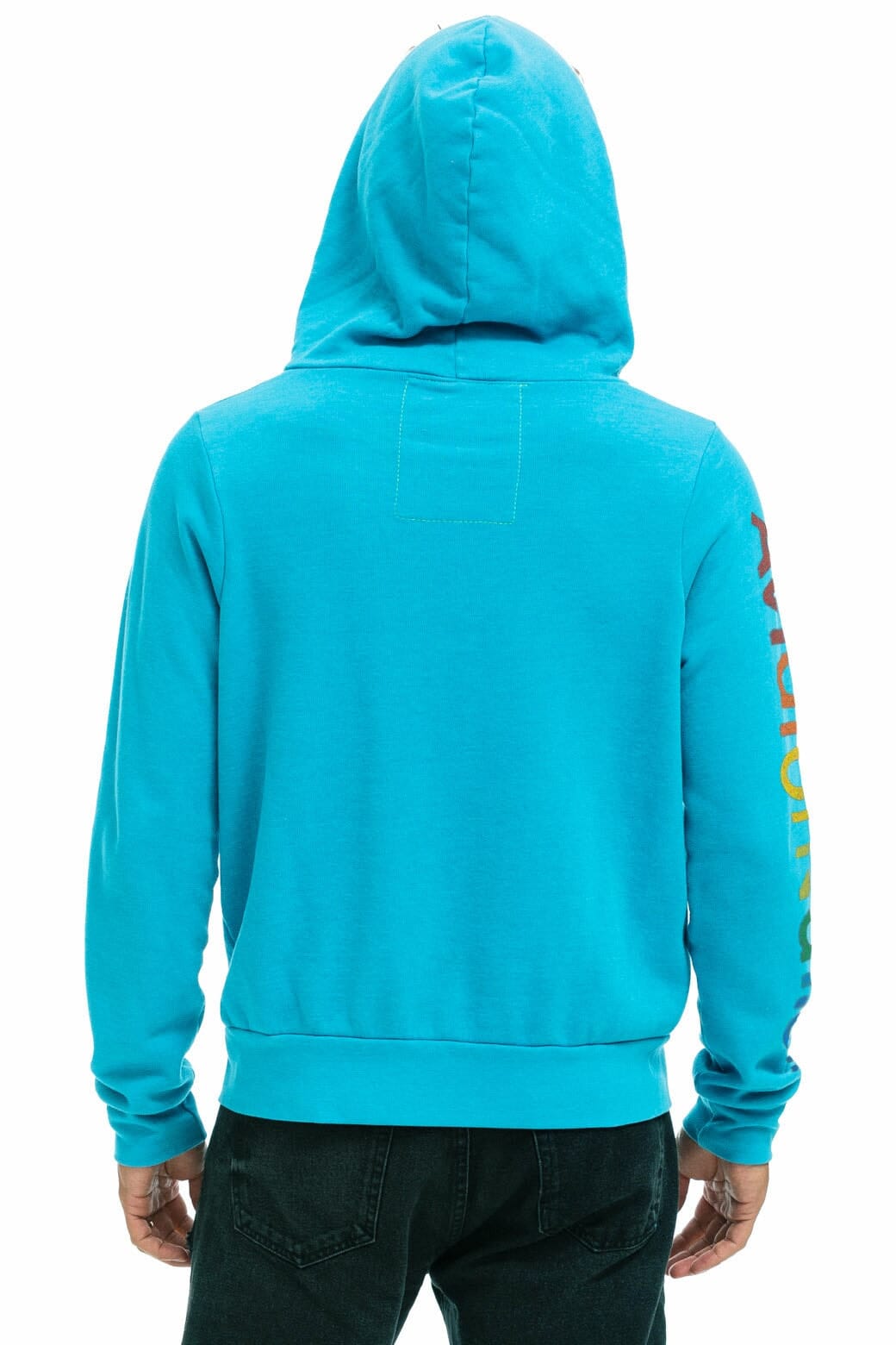 Retro AVIATOR NATION ASPEN HOODIE - NEON BLUE