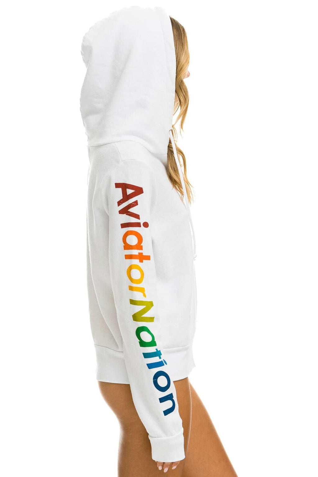 Retro AVIATOR NATION ASPEN HOODIE - WHITE