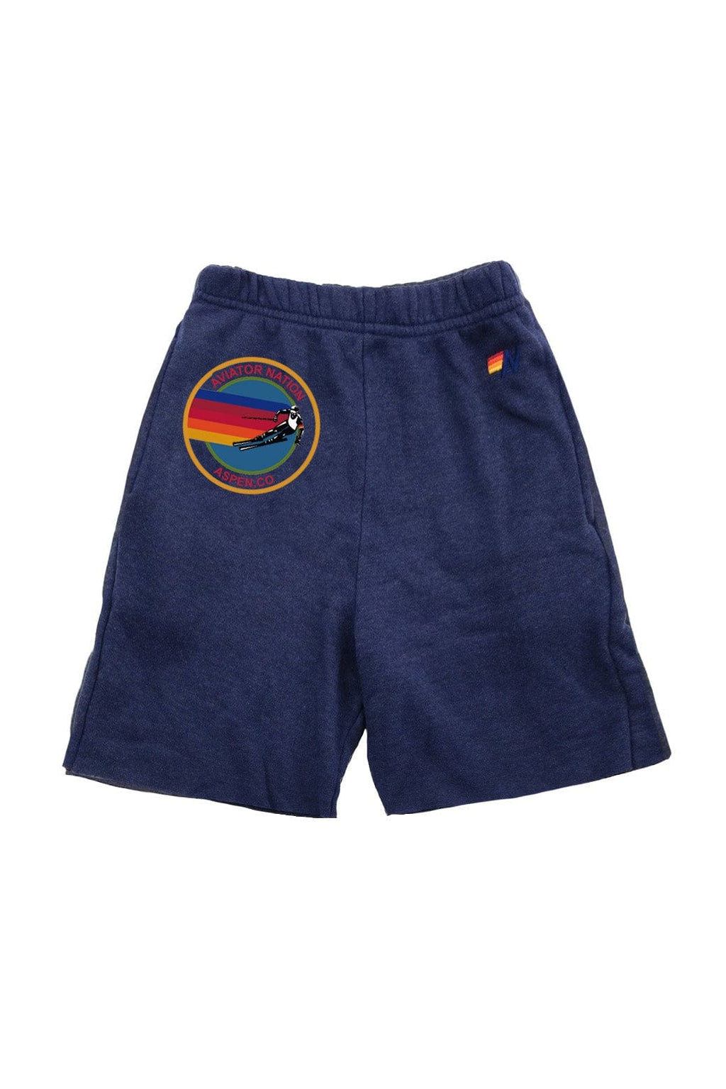 Retro AVIATOR NATION ASPEN KIDS SWEATSHORTS - NAVY
