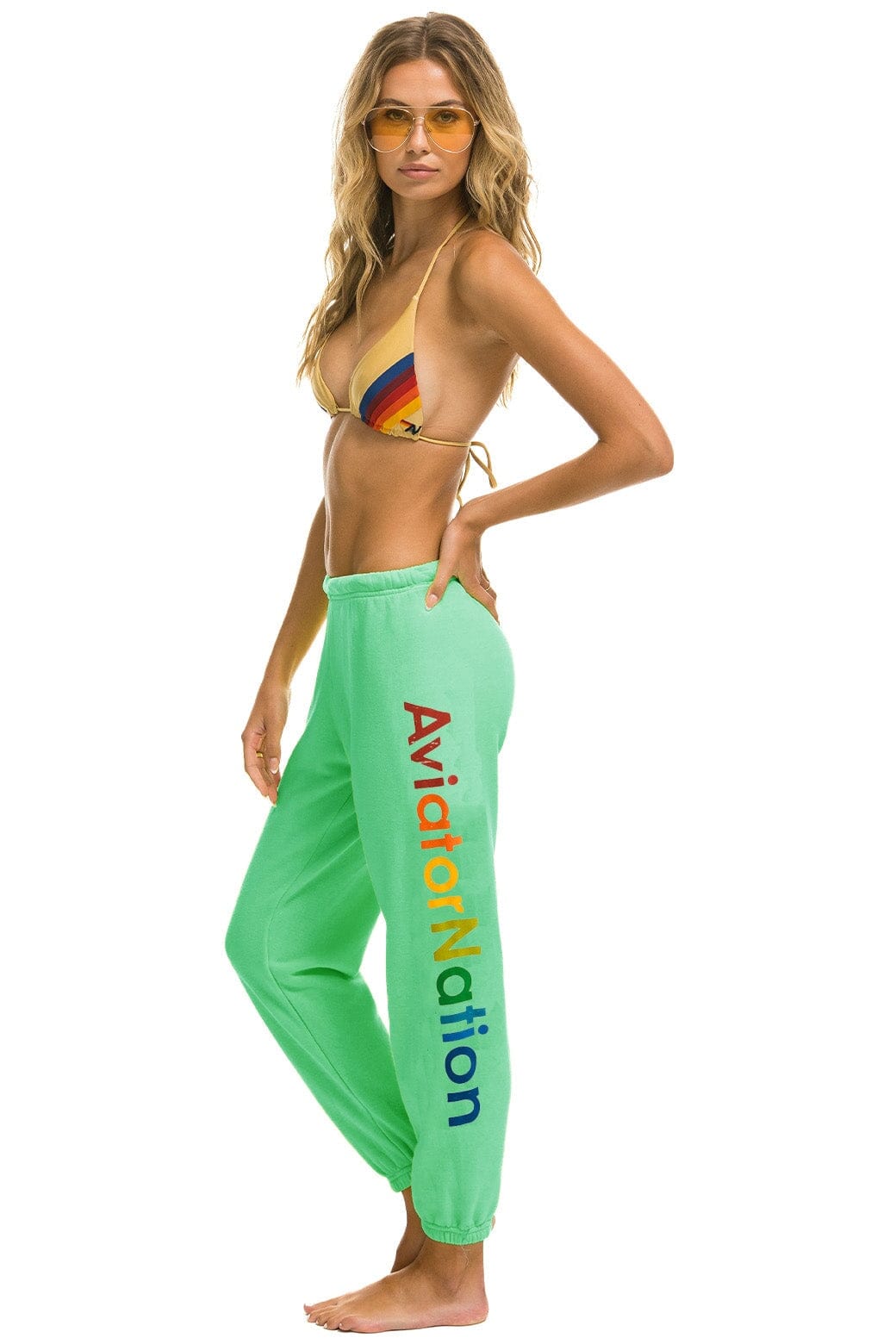 Retro AVIATOR NATION ASPEN SWEATPANTS - MINT