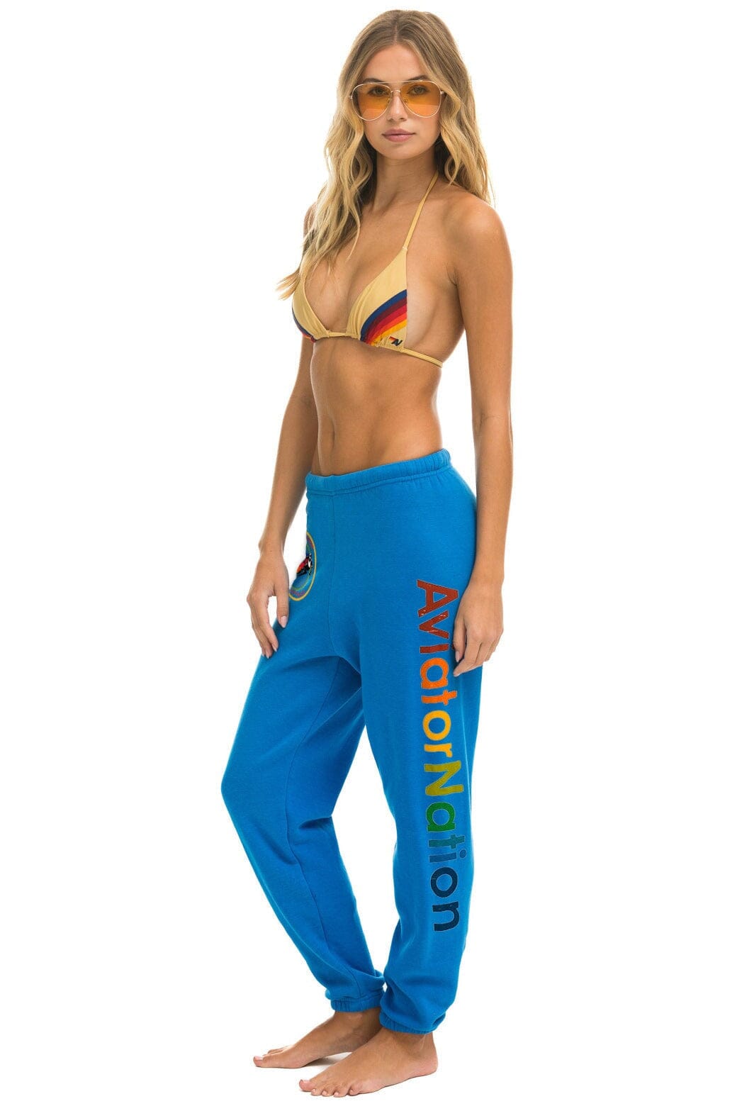 Retro AVIATOR NATION ASPEN SWEATPANTS - OCEAN