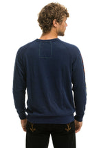 Retro AVIATOR NATION ASPEN CREW SWEATSHIRT - NAVY