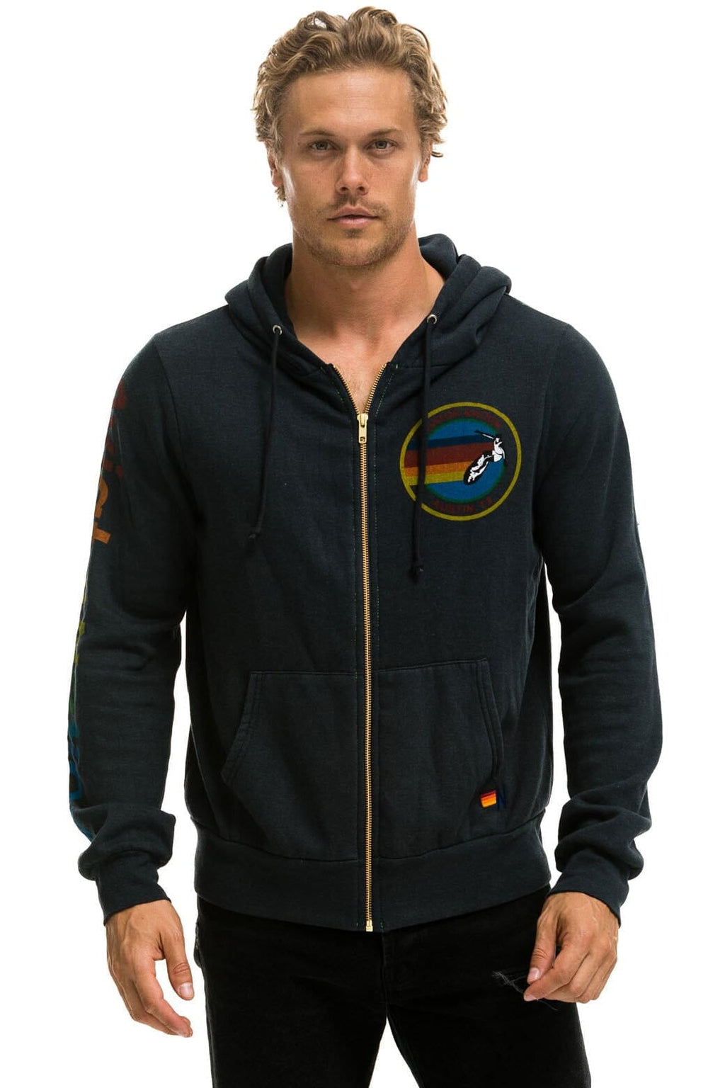 Retro AVIATOR NATION AUSTIN HOODIE - CHARCOAL