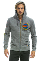 Retro AVIATOR NATION AUSTIN HOODIE - HEATHER GREY