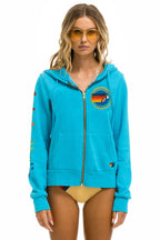 Retro AVIATOR NATION AUSTIN HOODIE - NEON BLUE